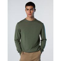 Klassischer Merinowolle Pullover mit Rundhalsausschnitt
