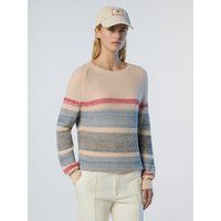 Gestreifter Strickpullover aus Alpakawollmischung