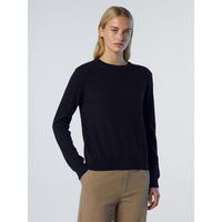Klassischer Kaschmir-Mischpullover mit Rundhalsausschnitt