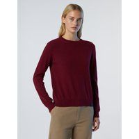 Klassischer Kaschmir-Mischpullover mit Rundhalsausschnitt