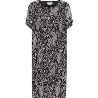 usha Kurzarmkleid Damen schwarz weiss