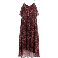 Faina Maxikleid mit Schlangen-Print Damen rot schlange