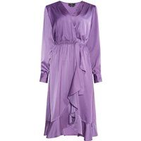 Elegantes Midi-Wickelkleid mit Rüschenbesatz