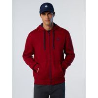 Klassischer Kapuzenpullover mit Reißverschluss und Logo