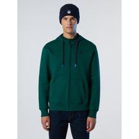 Klassischer Kapuzenpullover mit Reißverschluss und Logo