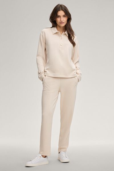 Joop! Twinka Creme Sweatpants mit Tunnelzug und Logo