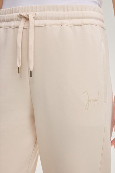 Joop! Twinka Creme Sweatpants mit Tunnelzug und Logo