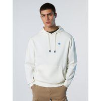 Klassischer Baumwoll-Hoodie mit Logo-Patch