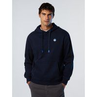 Klassischer Baumwoll-Hoodie mit Logo-Patch