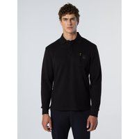 Langarm-Piqué-Poloshirt