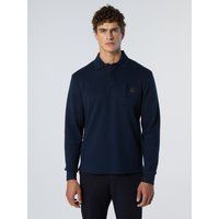 Langarm-Piqué-Poloshirt