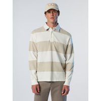 Gestreiftes Langarm Rugby Shirt