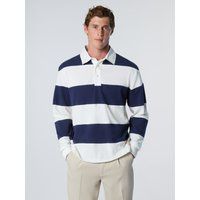 Gestreiftes Langarm Rugby Shirt