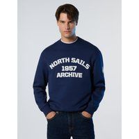 Baumwollfleece-Sweatshirt im Archivstil