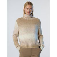 Ombre Rollkragenpullover aus Alpakawollmischung