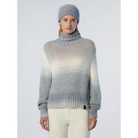 Ombre Rollkragenpullover aus Alpakawollmischung