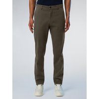 Schmal geschnittene Stretch-Baumwoll-Chinohose