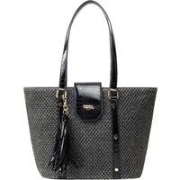 IZIA Shopper-Tasche Damen schwarz/beige