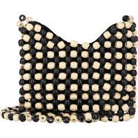 IZIA Tasche aus Perlen Damen Beige Mehrfarbig