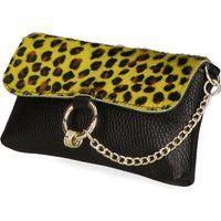 Faina Handtasche Damen Gepardengelb