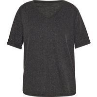 Damen Kurzarm V-Ausschnitt T-Shirt