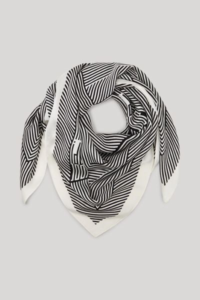 Windsor Aika Tuch in Creme und Schwarz gestreift Unisex