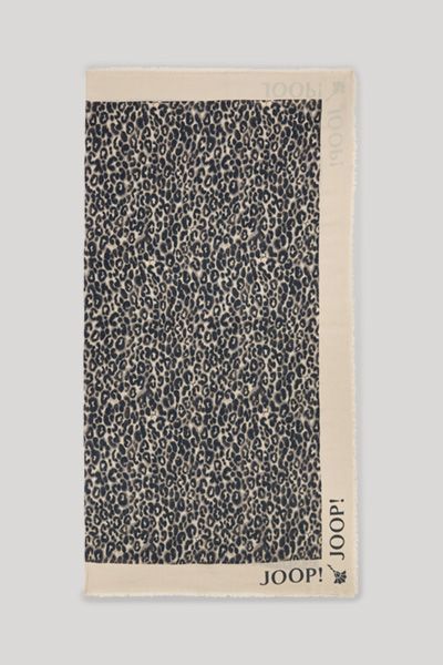 Joop! Aira Tuch in Beige/Schwarz Leopardenmuster Modal-Baumwollmischung