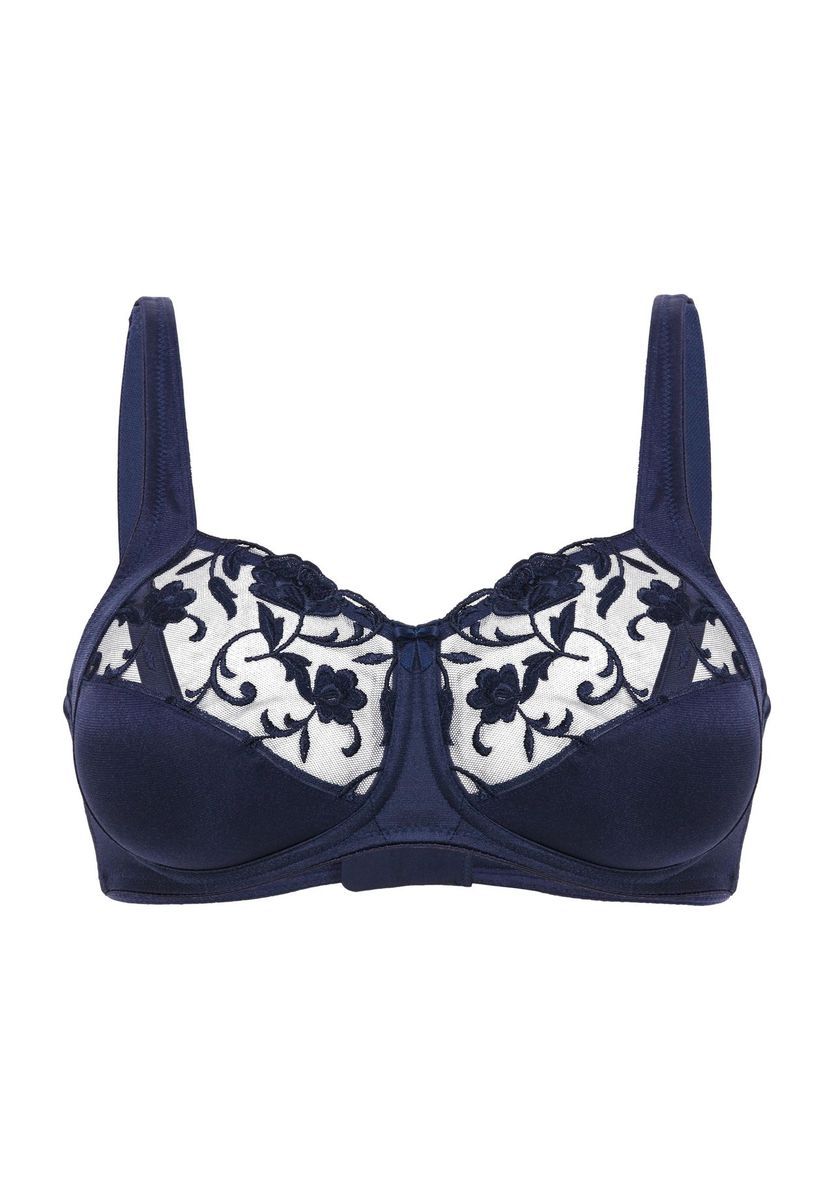 Bügelloser Komfort-BH mit Blumenstickerei