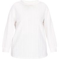 usha Sweatshirt in großen Größen Frauen Weiß