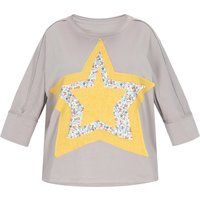 IZIA Sweatshirt in großen Größen Frauen grau