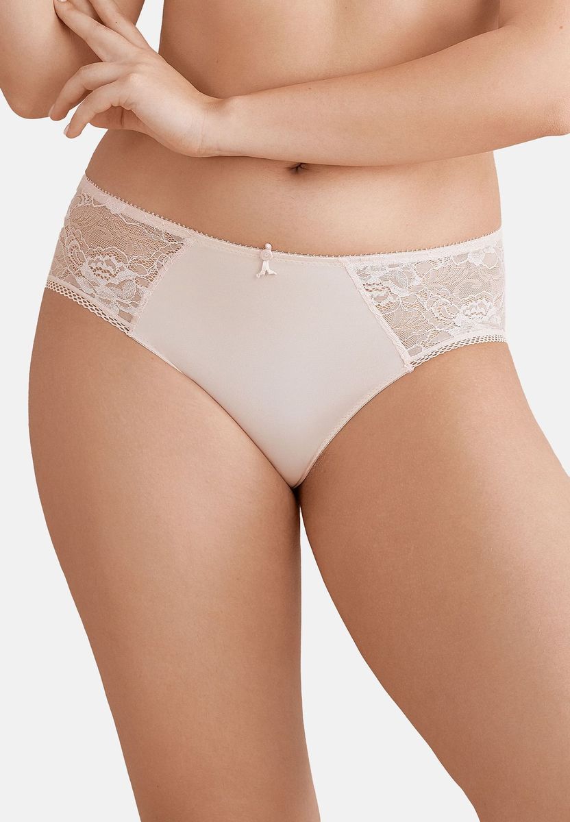 Feiner Spitzen-Hipster-Slip mit Schleife