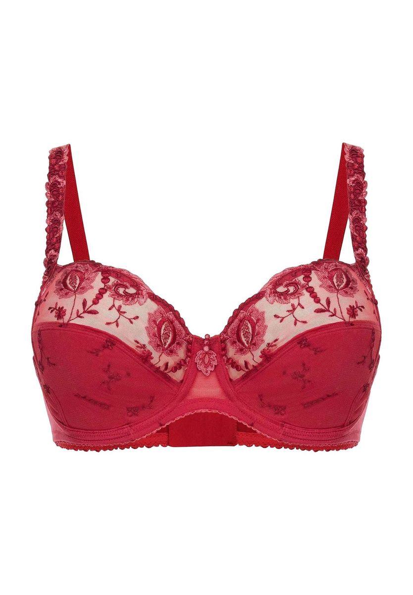 BH mit Blumenstickerei und Bügel