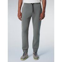 Herren Jogginghose Piqué Scuba Stoff Cargo-Stil