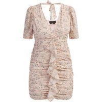 Faina Drapiertes Kleid Damen Rosa Mehrfarbig