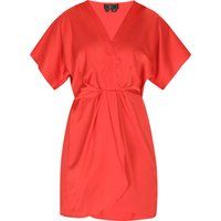 Metallic Strick Cutout Midikleid