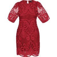Elegantes Mini-Kleid mit floraler Spitze