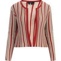 Faina Strickjacke Damen Rot Mehrfarbig