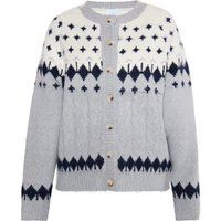 usha Strickcardigan Damen Grau Mehrfarbig