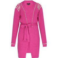 Faina Strickjacke Damen Fuchsie