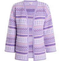 IZIA Strickjacke Damen Flieder Mehrfarbig