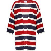 usha Strickjacke Damen Rot weiss blau