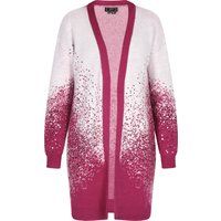 Strickjacke mit Ombre- und Paillettenverzierung