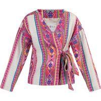 IZIA Wickeljacke Damen Mehrfarbiges Pinkes Ethnomuster