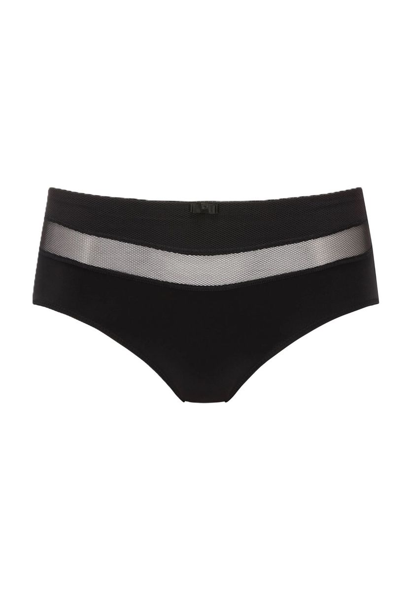 Nahtloser Taillenslip mit Mesh-Einsatz