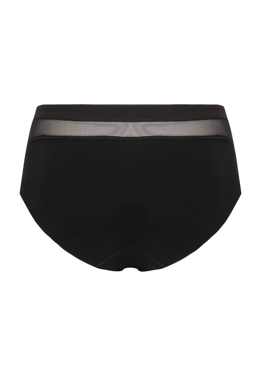 Nahtloser Taillenslip mit Mesh-Einsatz