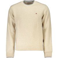 Klassischer Wollpullover mit Rundhalsausschnitt