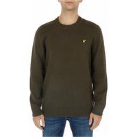 Klassischer olivgrüner Rundhals-Pullover