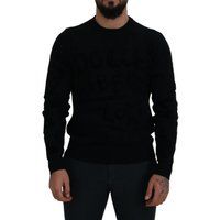 Schwarzer Graffiti-Print Pullover Tsh83110