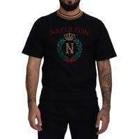Baumwoll-T-Shirt mit gesticktem Napoleon-Wappen