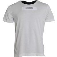 Minimalistisches Baumwoll-T-Shirt mit Etikett